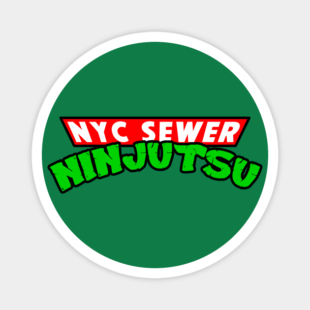 NYC Sewer Ninja Magnet by Doc Multiverse Designs